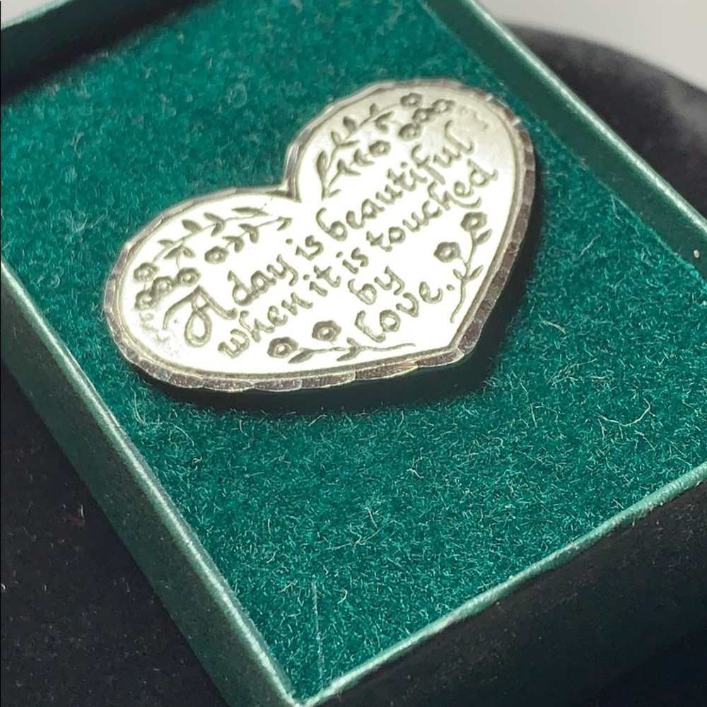 MONARCH CREATIONS Engraved Heart Pin ❤️